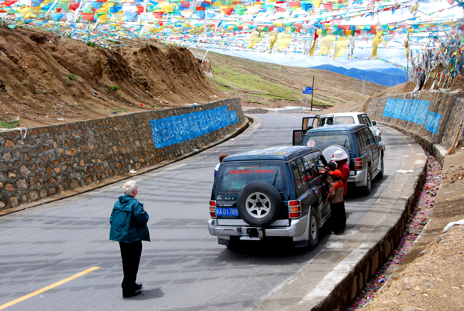 A087 - Tibet - Mountain Pass with Prayer Flags - 0857.JPG